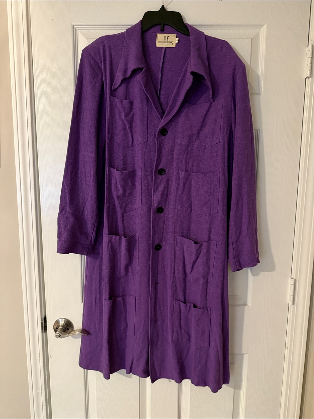 Fashion Brand Company Long Purple Trench Coat